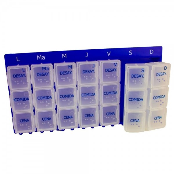 PASTILLERO SEMANAL S  3 ORGANIZADOR DE MEDICAMENTOS...