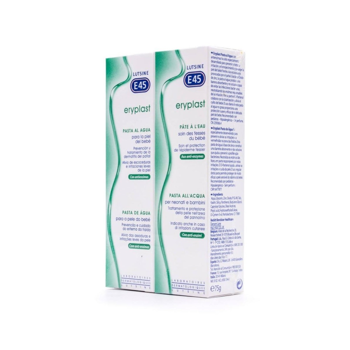 ERYPLAST PASTA AL AGUA  2 ENVASES 75 G