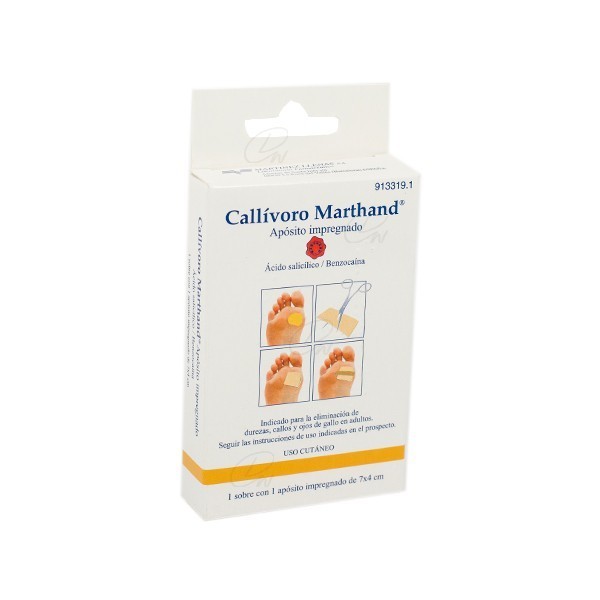 CALLÍVORO MARTHAND APÓSITO IMPREGNADO 1 apósito de 7 x 4 cm