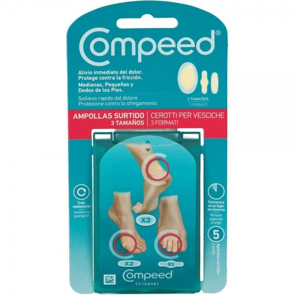 COMPEED AMPOLLAS HIDROCOLOIDE PACK MIXTO 5 U