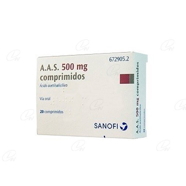 AAS 500 MG 20 COMPRIMIDOS