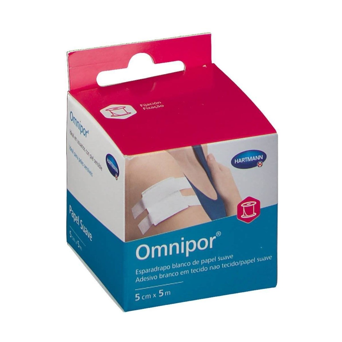 ESPARADRAPO HIPOALERGICO OMNIPOR PAPEL 1 UNIDAD...