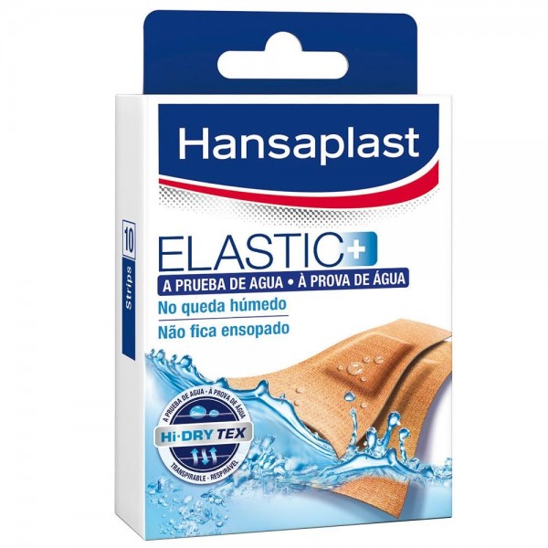 HANSAPLAST ELASTIC RESISTENTE AL AGUA APOSITO ADHESIVO 10 U