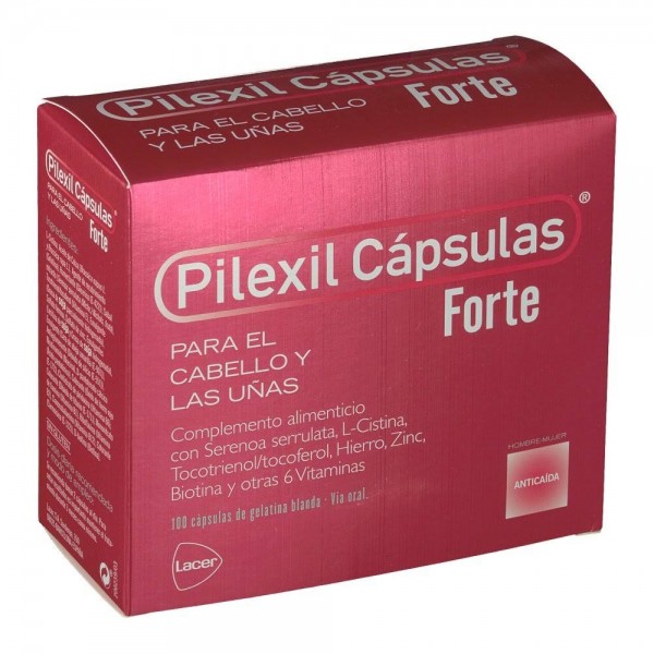 PILEXIL CAPSULAS FORTE CABELLO Y UÑAS  100 CAPSULAS