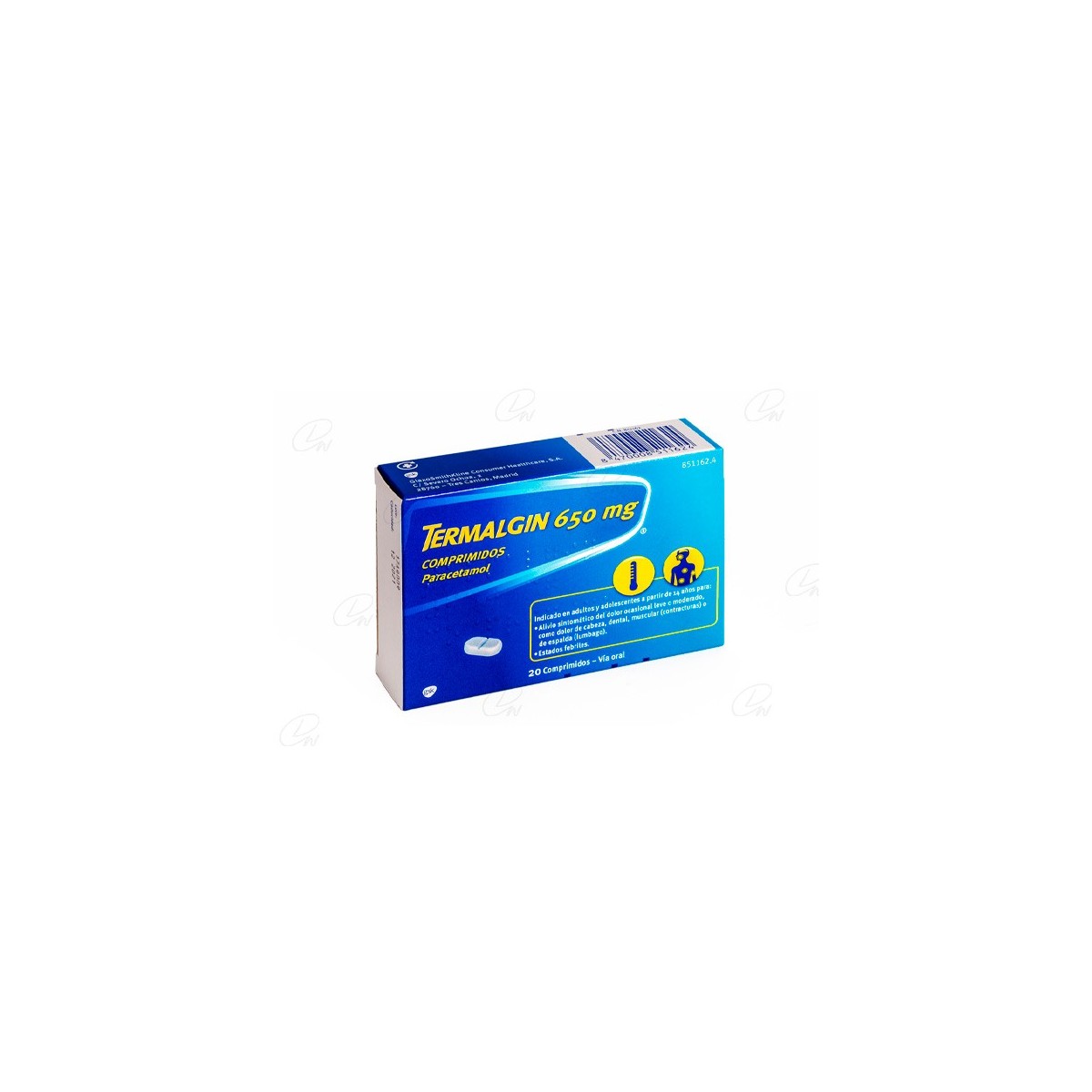 TERMALGIN 650 MG 20 COMP