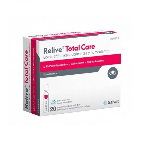RELIVE TOTAL CARE GOTAS OFTALMICAS ESTERIL  20 MONODOSIS...