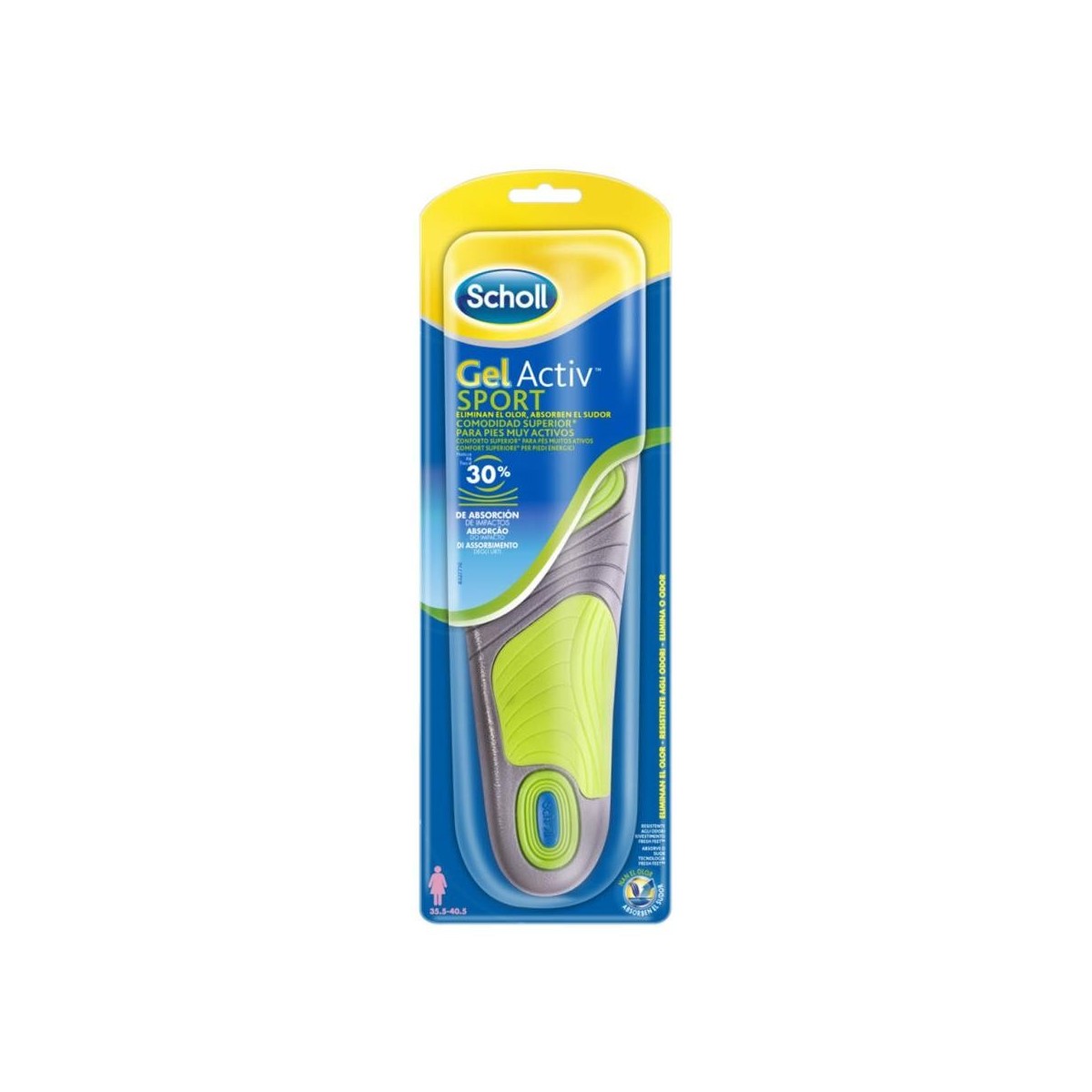 DR SCHOLL GELACTIV  SPORT MUJER 1 PAR
