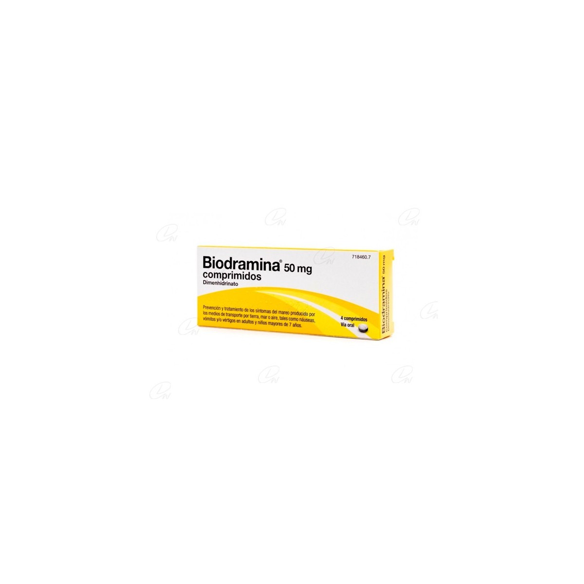 BIODRAMINA 50 mg COMPRIMIDOS 4 comprimidos