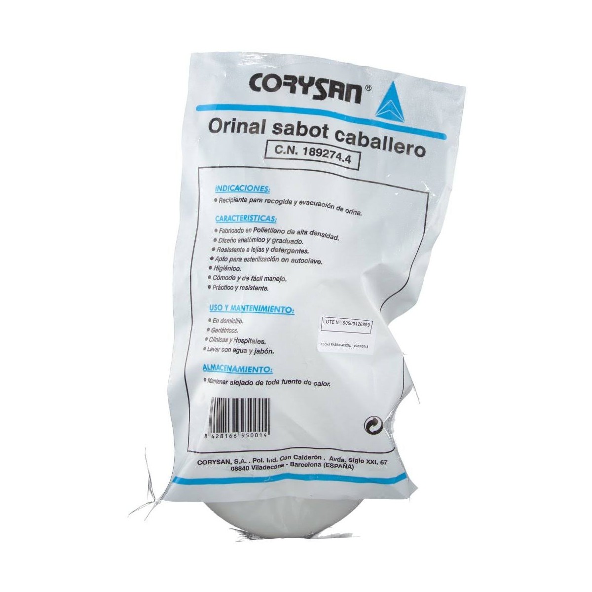 ORINAL SABOT CORYSAN CABALLERO