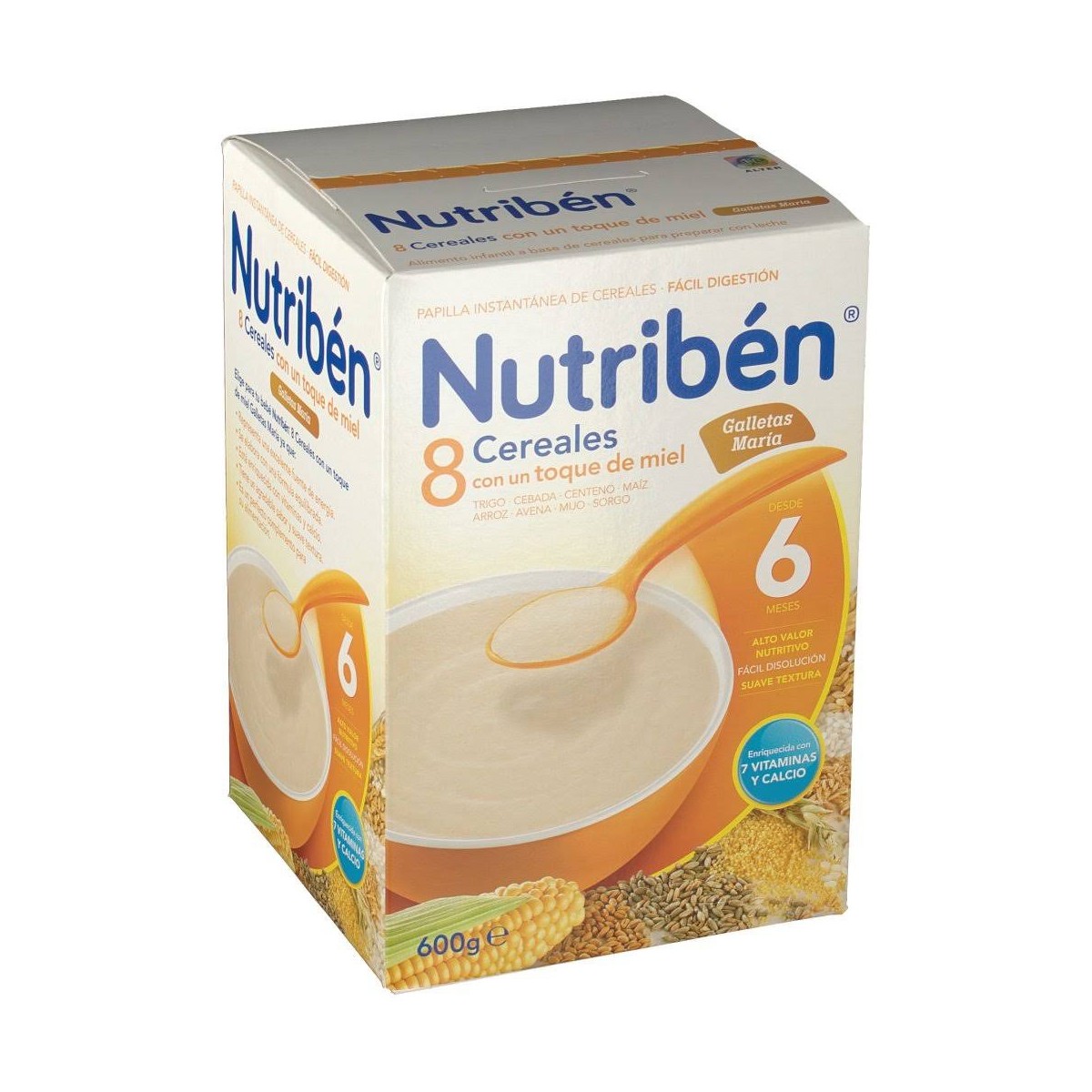 NUTRIBEN 8 CEREALES Y MIEL GALLETAS MARIA  1...