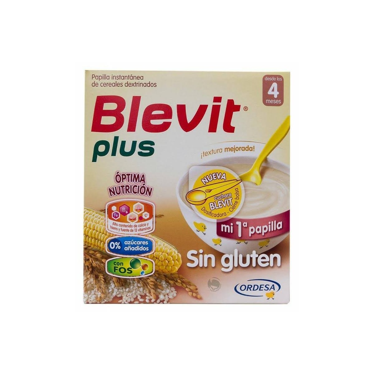 BLEVIT PLUS SIN GLUTEN  1 ENVASE 600 G