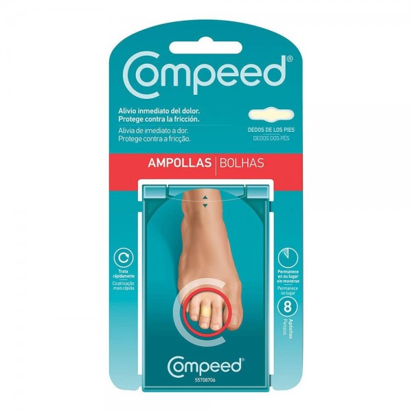 COMPEED AMPOLLAS HIDROCOLOIDE DEDOS PIES 8 U