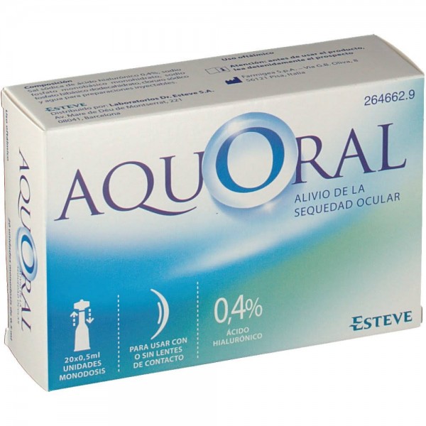 AQUORAL GOTAS OFTALMICAS LUBRICANTES ESTERILES 20...