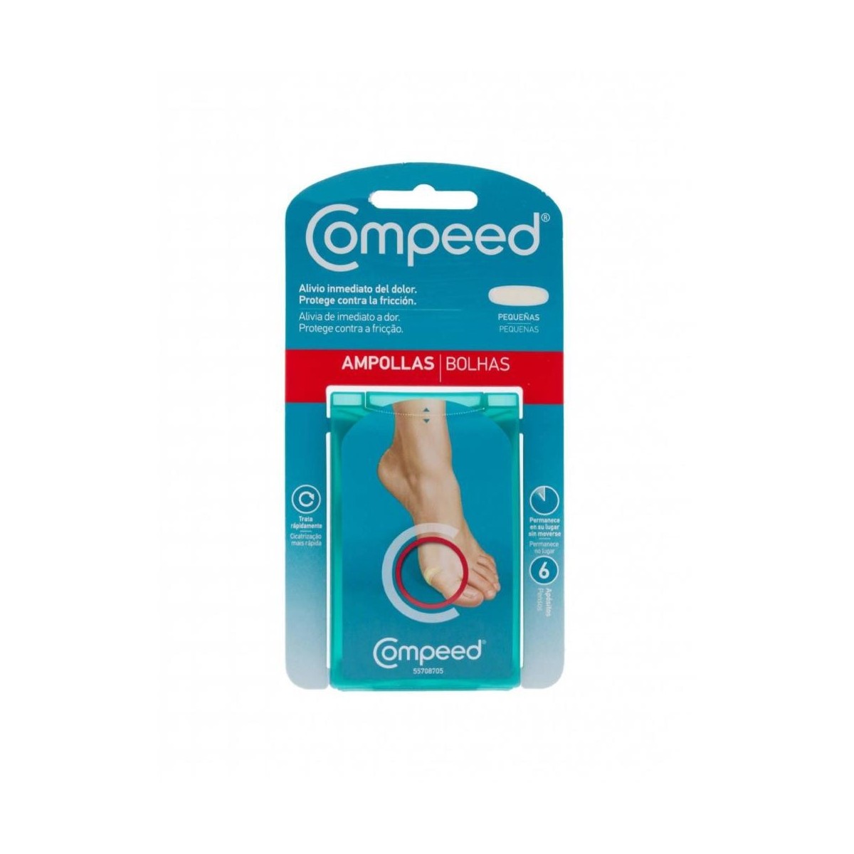 COMPEED AMPOLLAS HIDROCOLOIDE T PEQ 6 U