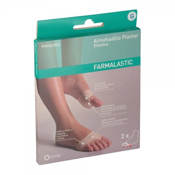 ALMOHADILLA PLANTAR FARMALASTIC FEET CALZADO CERRADO T G