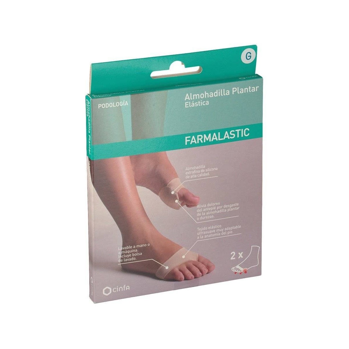ALMOHADILLA PLANTAR FARMALASTIC FEET CALZADO...