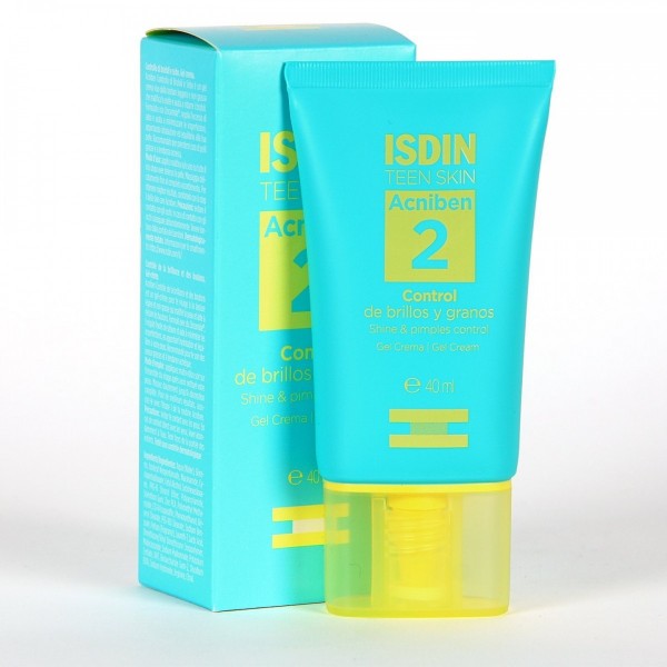 ACNIBEN CONTROL DE BRILLOS Y GRANOS GEL CREMA ISDIN TEEN...