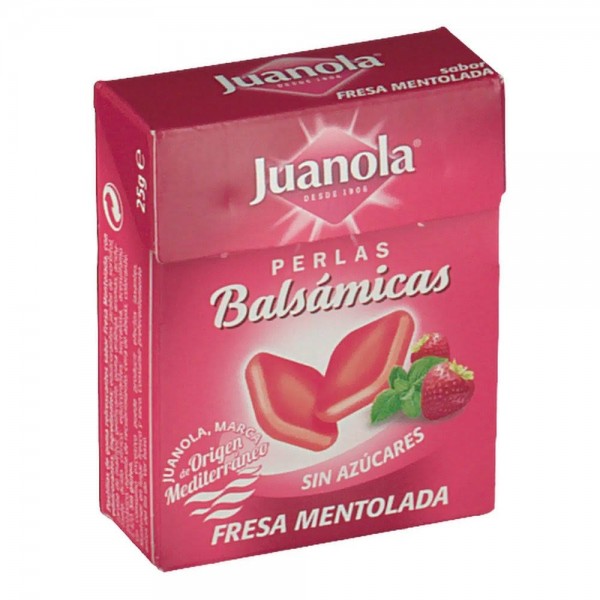 JUANOLA PERLAS FRESA MENTOLADA  1 ENVASE 25 G