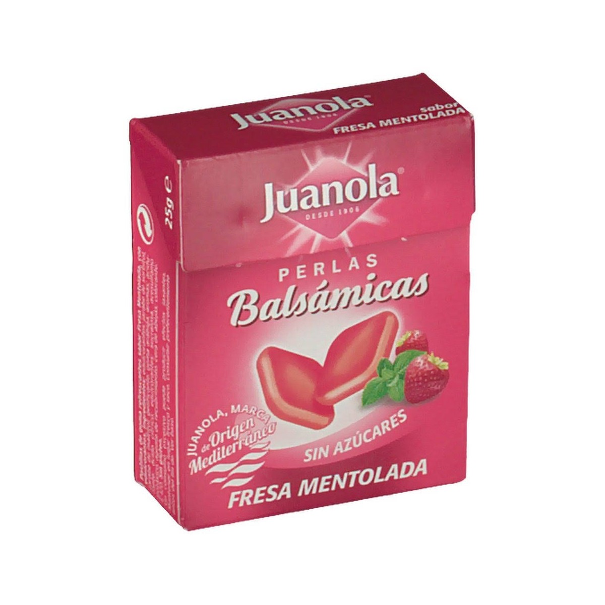 JUANOLA PERLAS FRESA MENTOLADA  1 ENVASE 25 G