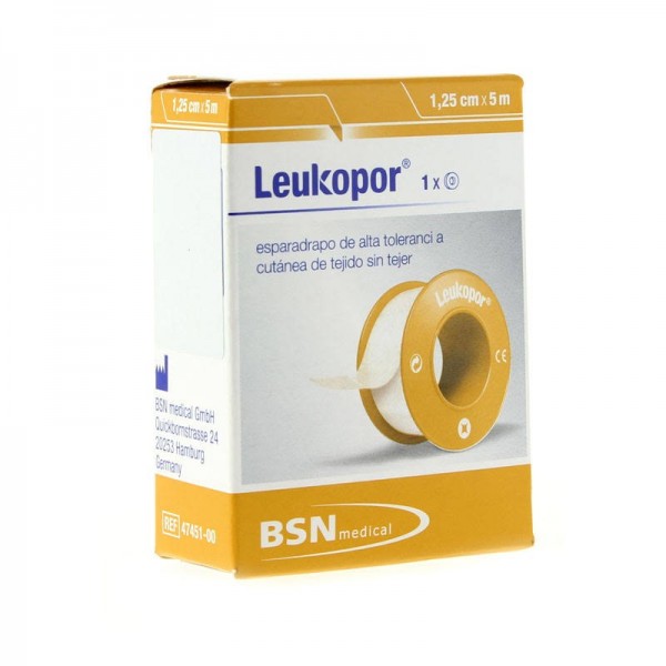 ESPARADRAPO HIPOALERGICO LEUKOPOR PAPEL 1 UNIDAD 5 M X...