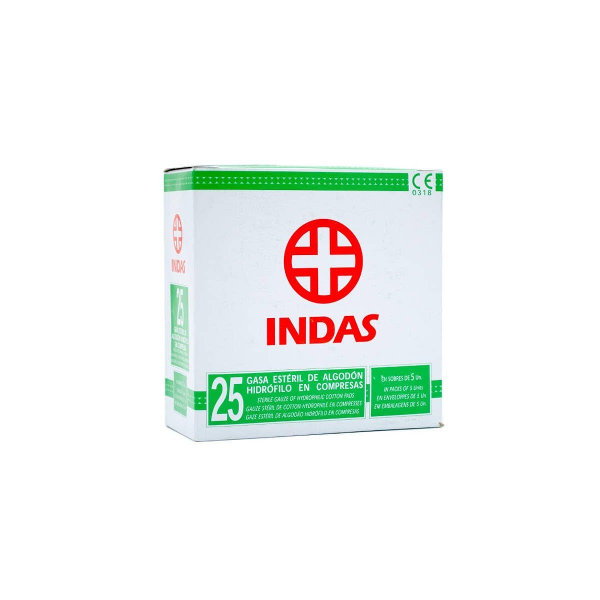 GASA ESTERIL ALGODON HIDROFILO COMPRESAS INDAS...