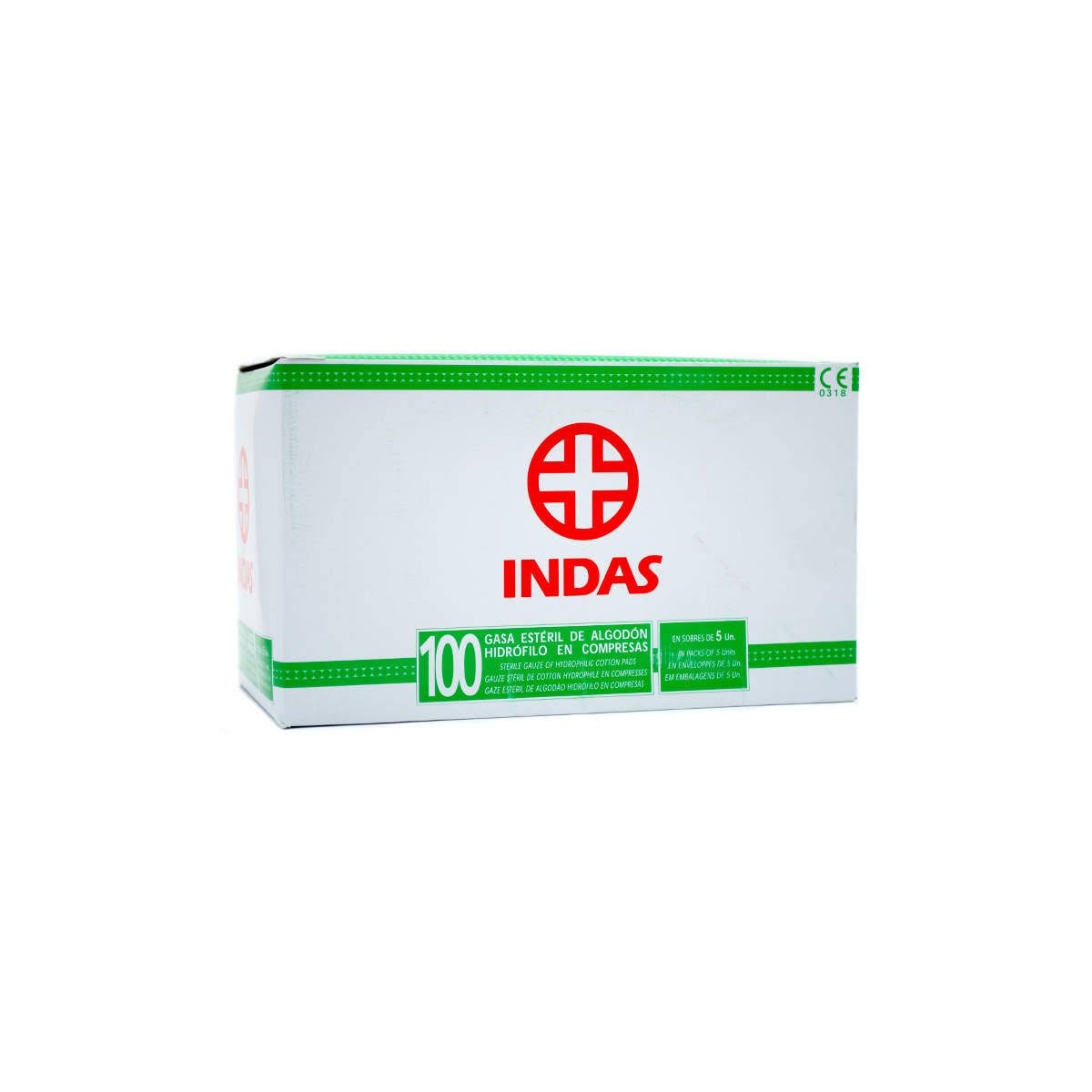 GASA ESTERIL ALGODON HIDROFILO COMPRESAS INDAS...