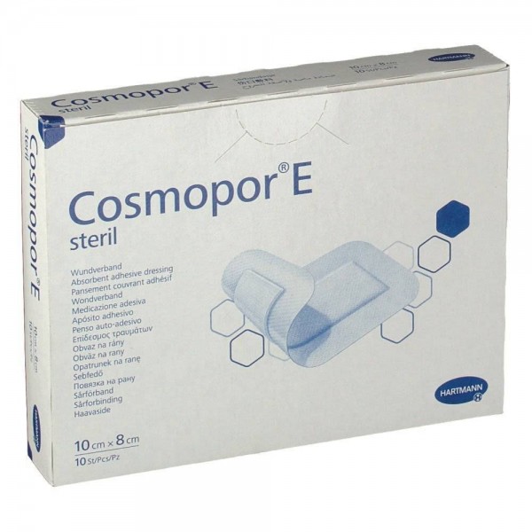 COSMOPOR E APOSITO ESTERIL 10 UNIDADES 10 CM X 8 CM