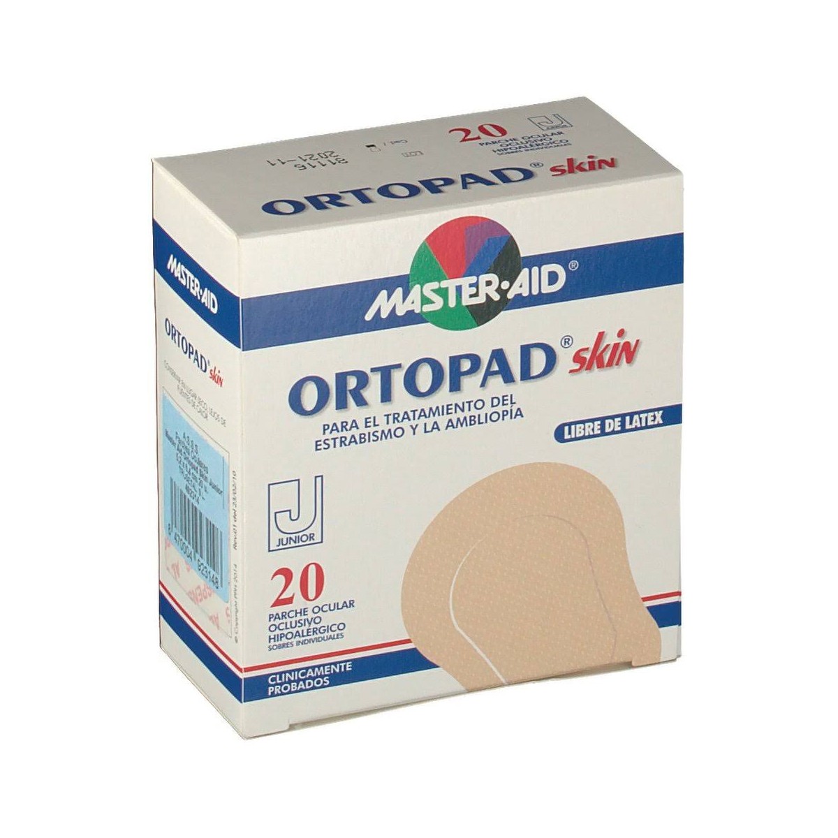 PARCHES OCULARES MASTER AID ORTOPAD SKIN JUNIOR...