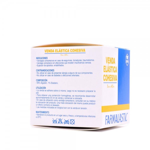 VENDA ELASTICA COHESIVA FARMALASTIC 1 UNIDAD 45 M X 5 CM...