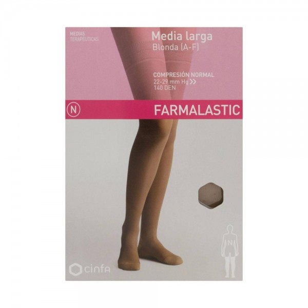 MEDIA LARGA AF COMP NORMAL FARMALASTIC BLONDA CAMEL T GDE