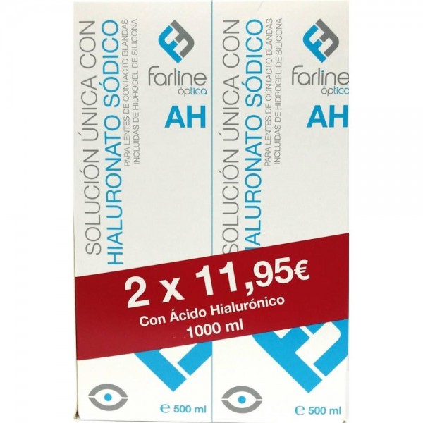 FARLINE OPTICA SOLUCION UNICA CON HIALURONICO  2 ENVASES...