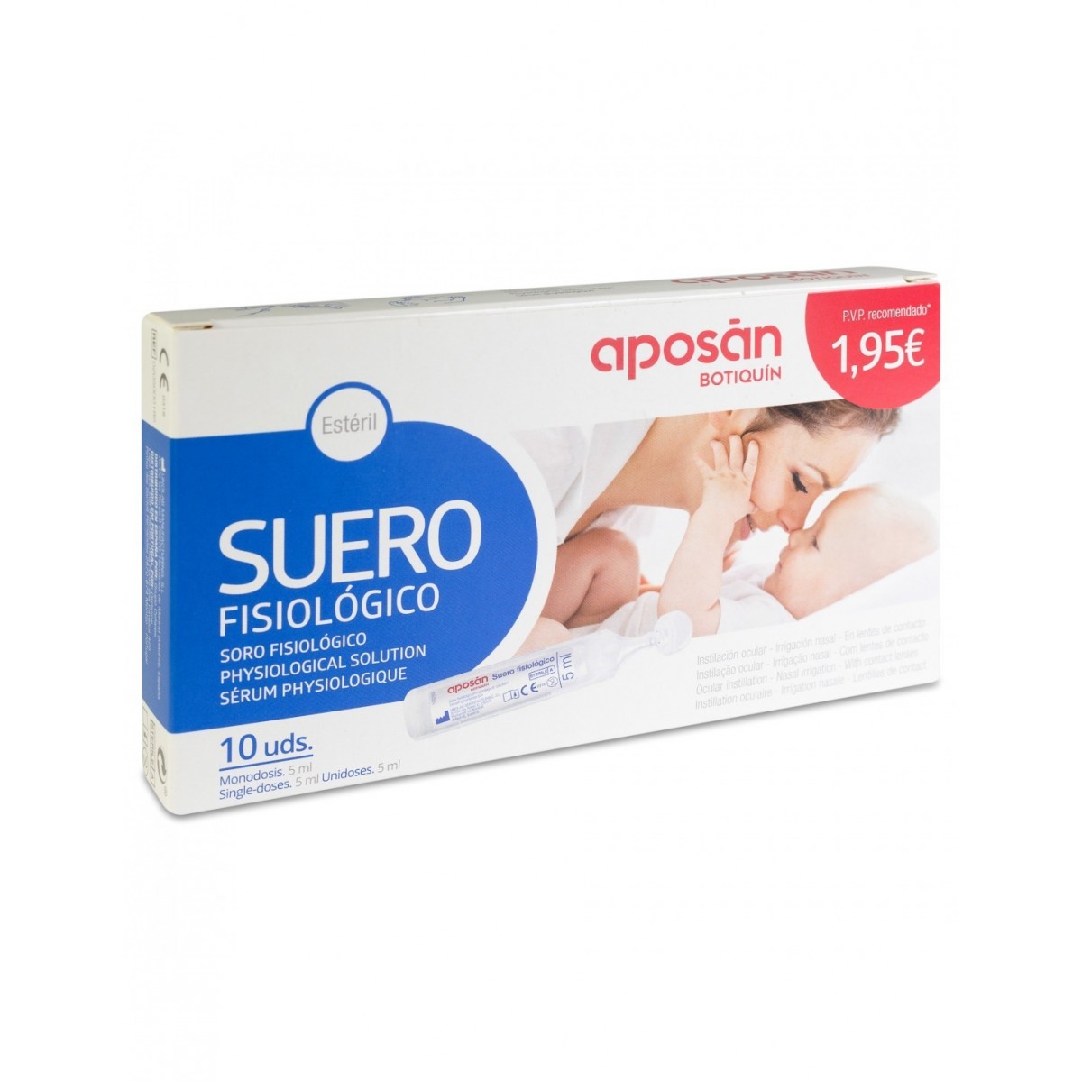 APOSAN SUERO FISIOLOGICO  MONODOSIS 5 ML 10 U