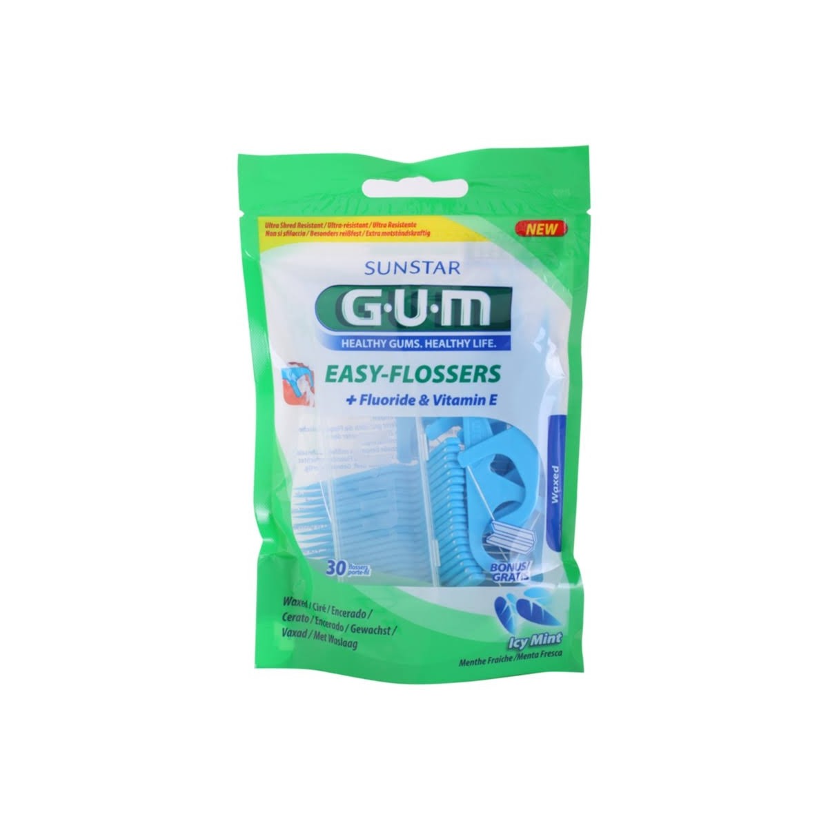 GUM 890 EASY FLOSSERS SEDA DENTAL APLICADOR 30 U