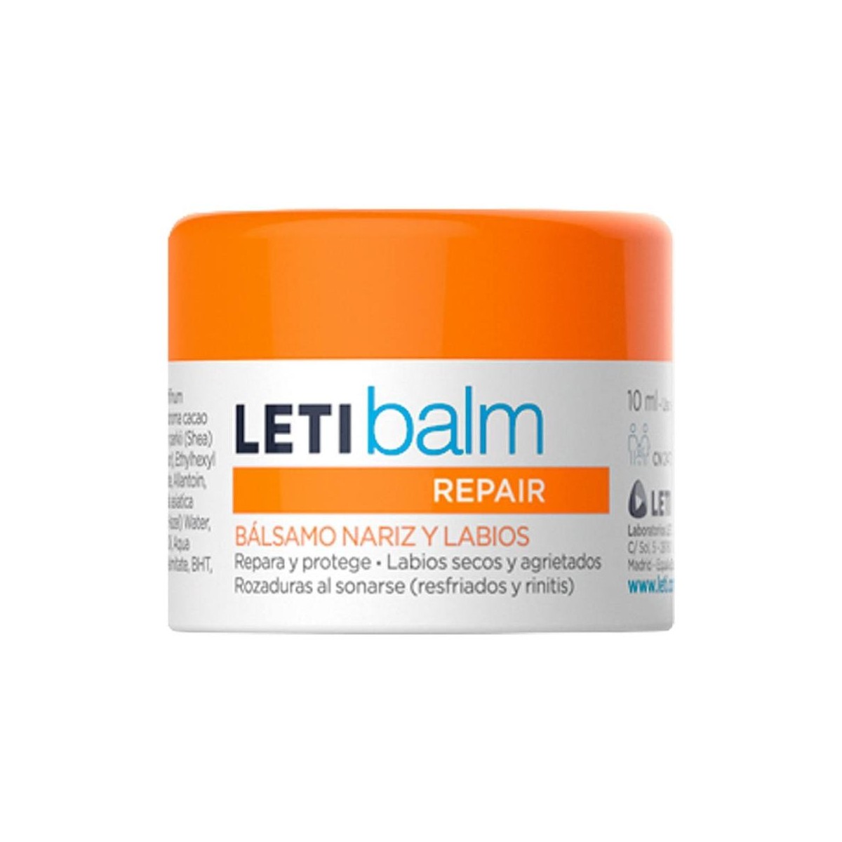 LETIBALM BALSAMO REPARADOR NARIZ Y LABIOS...