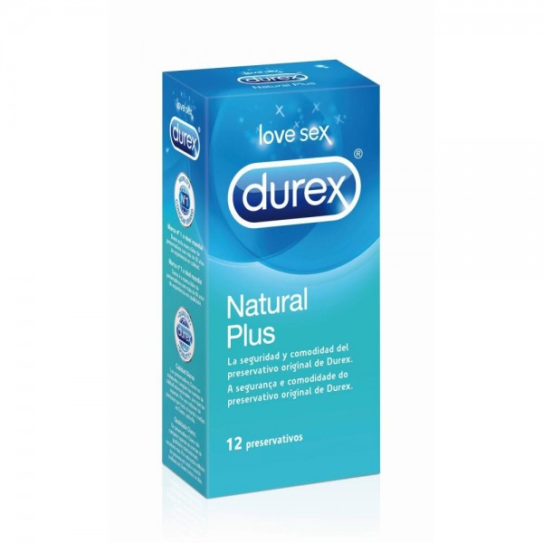Durex Natural Plus 12 Preservativos