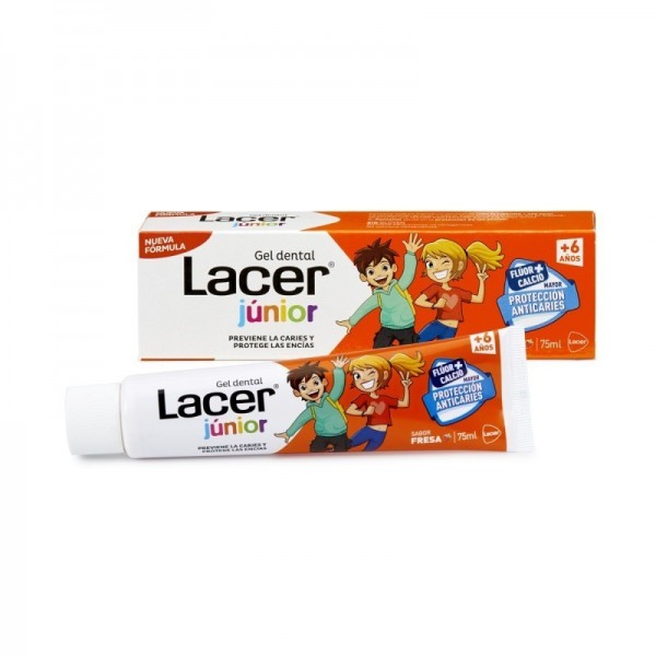 Lacer Junior Gel Dental 75 ml Fresa