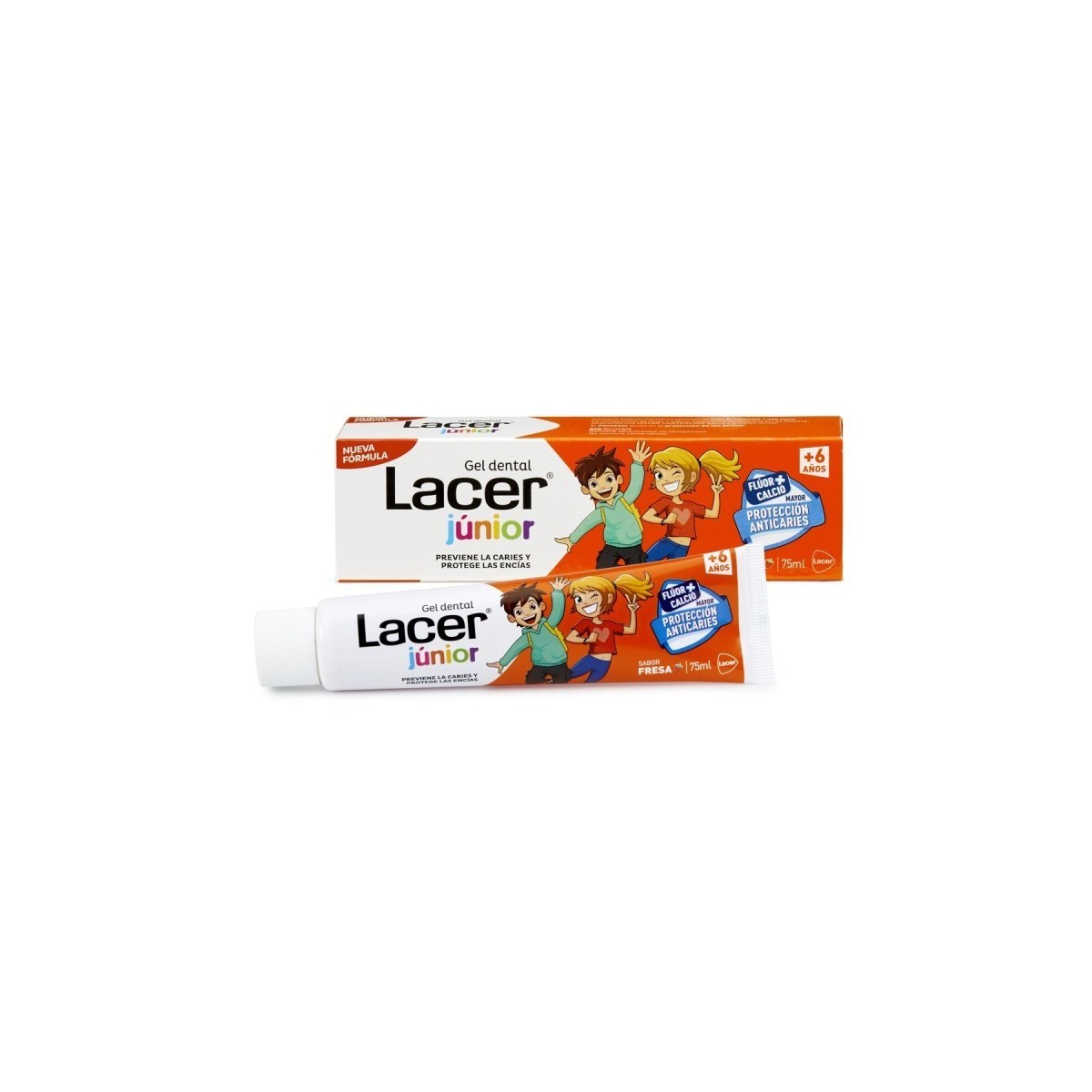 Lacer Junior Gel Dental 75 ml Fresa