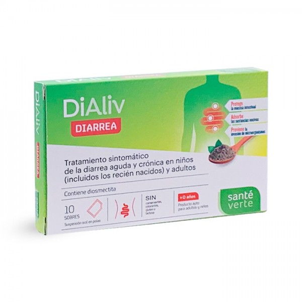 DIALIV SANTE VERTE DIARREA 10 SOBRES