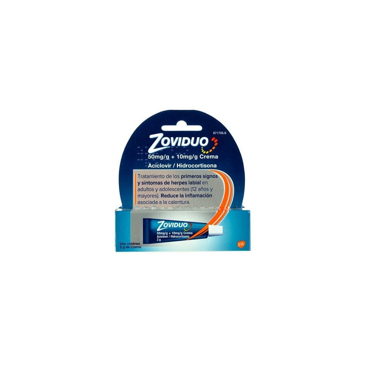 ZOVIDUO 50 MGG  10 MGG CREMA 1 TUBO DE 2 G