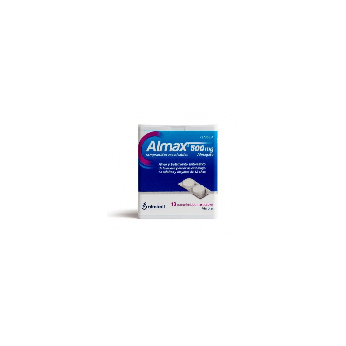 ALMAX 500 mg 18 COMPRIMIDOS MASTICABLES