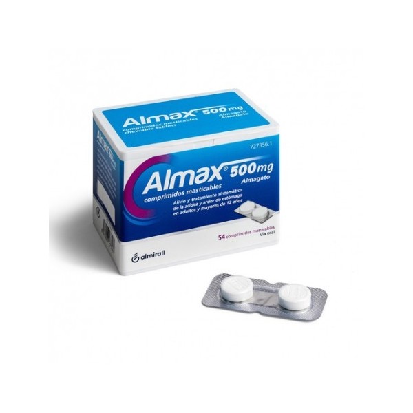 ALMAX 500 MG 54 COMPRIMIDOS MASTICABLES