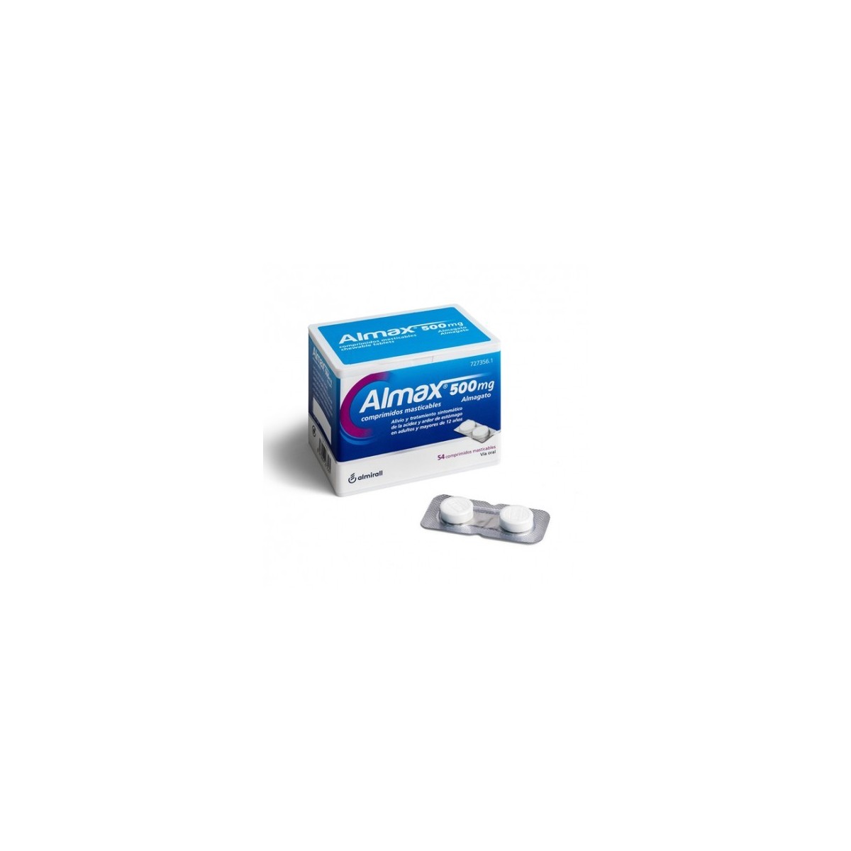 ALMAX 500 MG 54 COMPRIMIDOS MASTICABLES