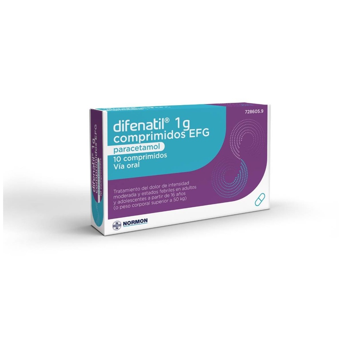 DIFENATIL 1 G 10 COMPRIMIDOS