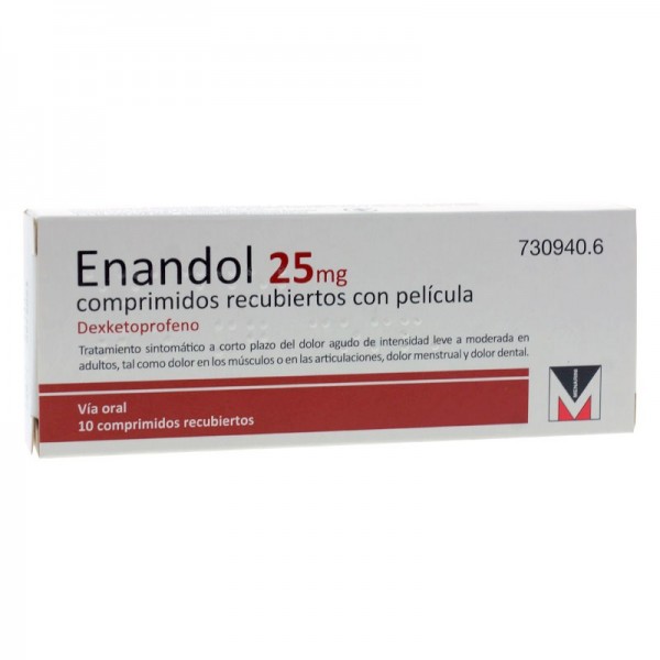 ENANDOL 25 MG 10 COMPRIMIDOS