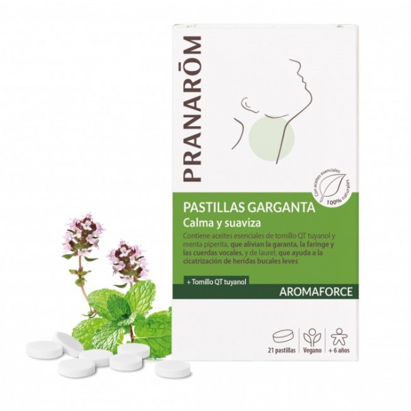 PRANAROM AROMAFORCE 21 PASTILLAS GARGANTA