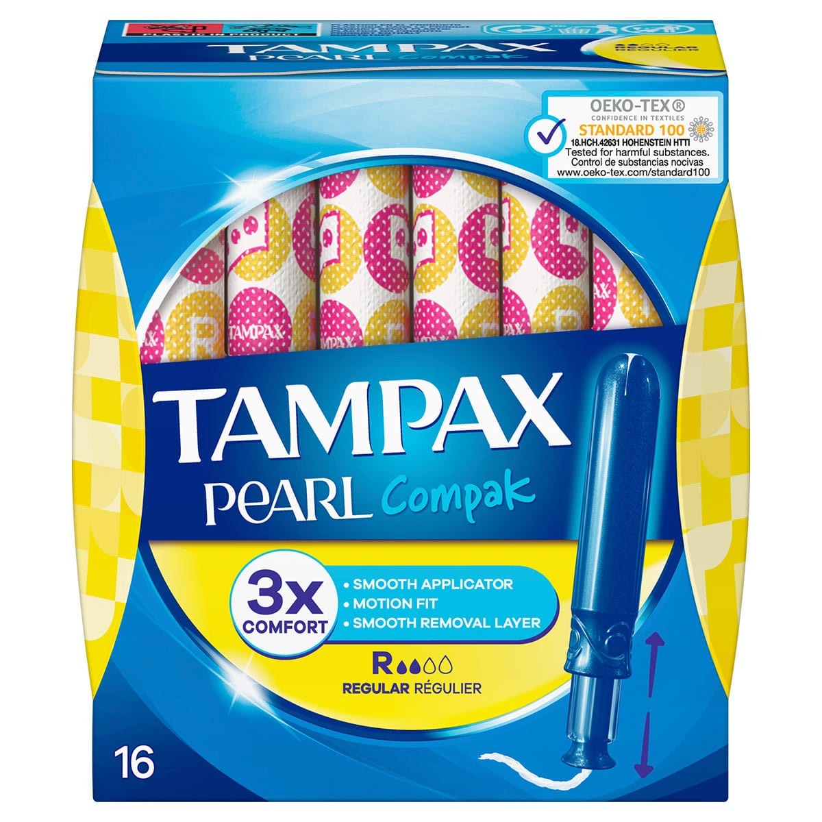 TAMPAX COMPAK PERL TAMPÓN 100 ALGODON 16...