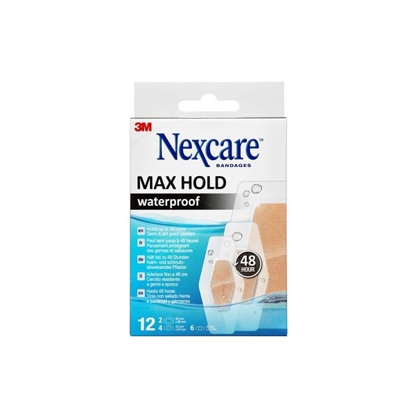 3M NEXCARE MAXHOLD WATERPROOF BANDAGES APOSITO ADHESIVO...