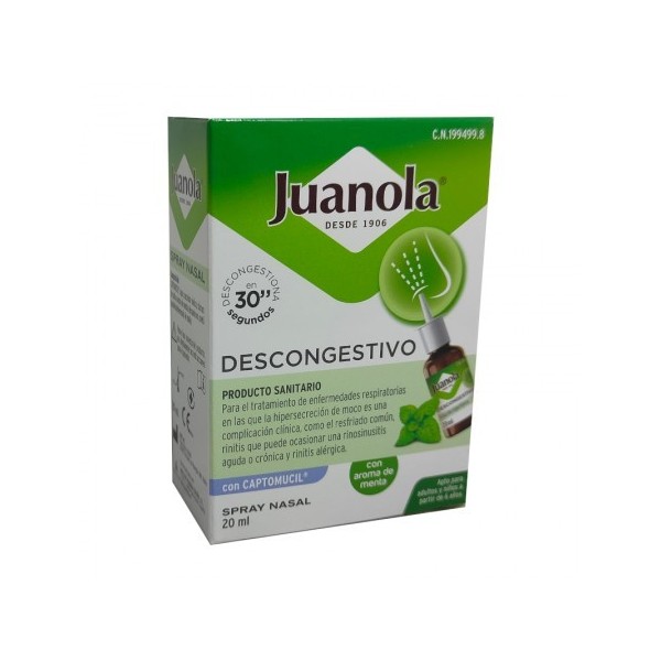 JUANOLA DESCONGESTICO SPRAY NASAL ENVASE 20 ML