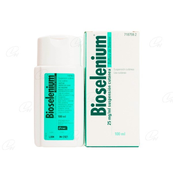 BIOSELENIUM25 mgml  SUSPENSION CUTANEA 1 frasco de 100 ml