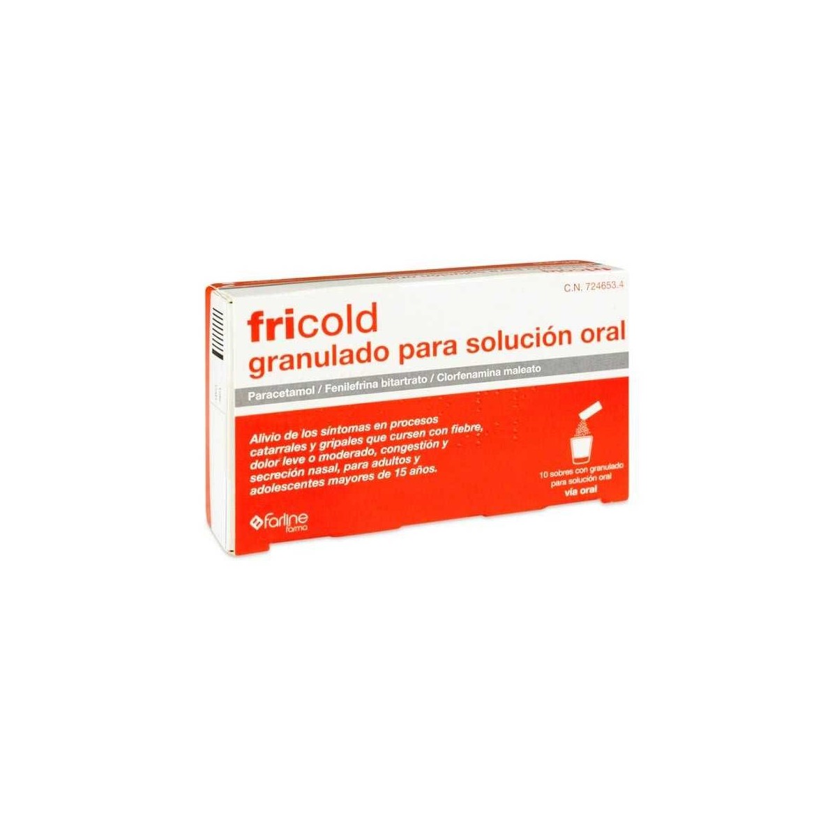 FRICOLD 10 SOBRES GRANULADO PARA SOLUCIÓN ORAL